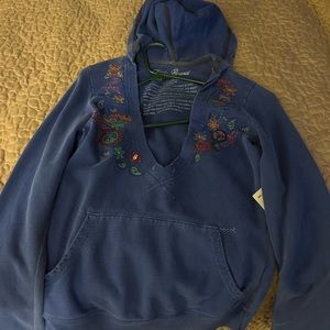 Lucky brand long sleeve top . Blue, new with tags $99